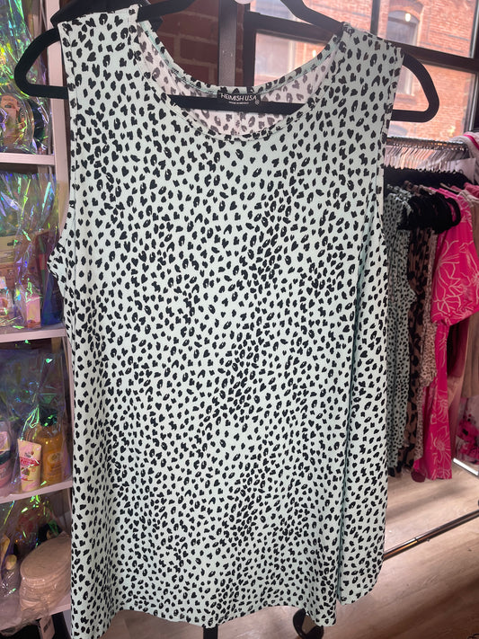 Mint Leopard Sleeveless