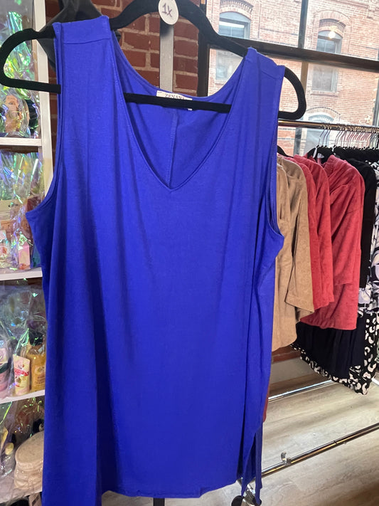 Zenana Cobalt Blue Sleeveless